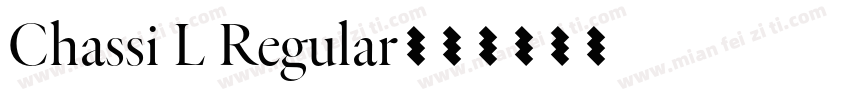 Chassi L Regular字体转换